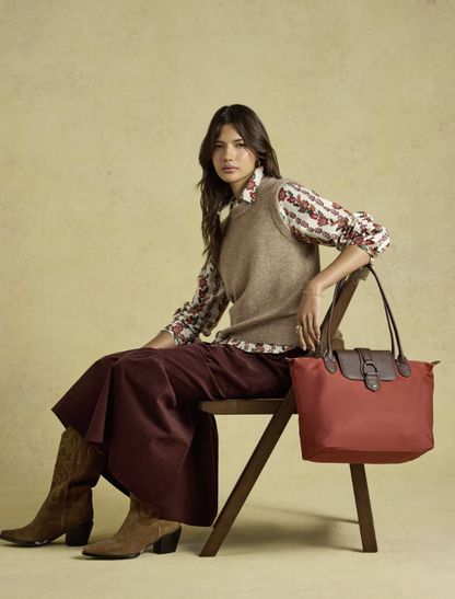 Joules Edie Shopper Bag Rust Orange