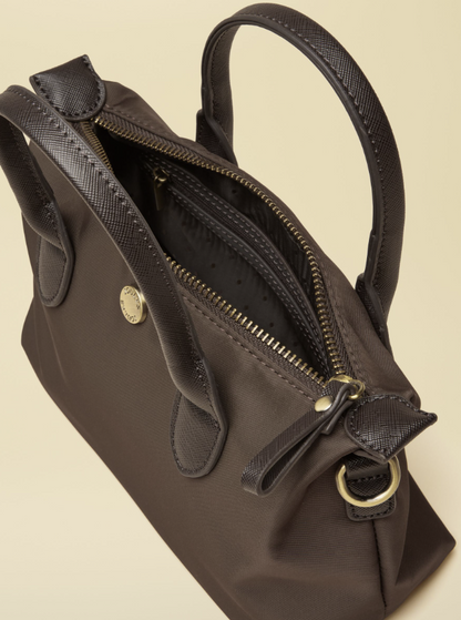 Joules Edie Mini Crossbody Handbag Chocolate Brown