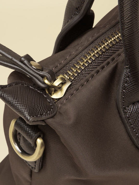 Joules Edie Mini Crossbody Handbag Chocolate Brown
