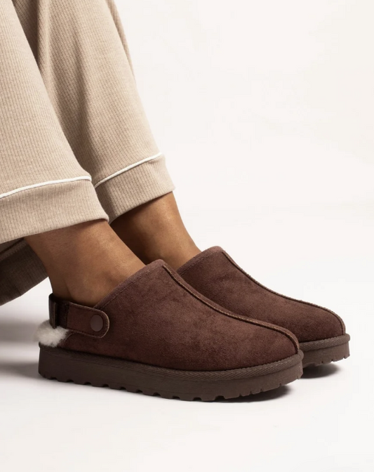 Lunar Shoes Odessa Slipper Dark Brown