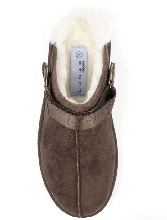 Lunar Shoes Odessa Slipper Dark Brown