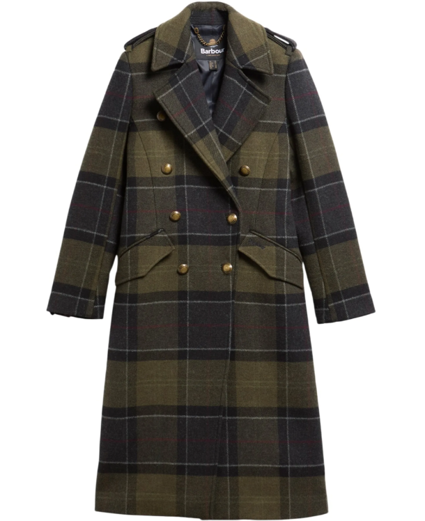 Barbour Cottesmore Checked Wool Coat