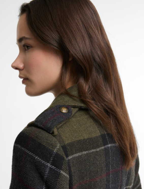 Barbour Cottesmore Checked Wool Coat