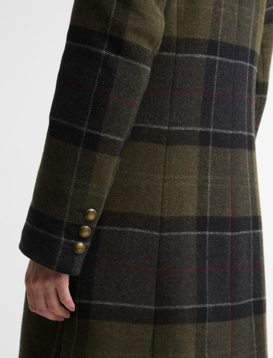 Barbour Cottesmore Checked Wool Coat