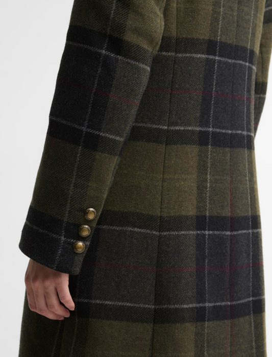 Barbour Cottesmore Checked Wool Coat