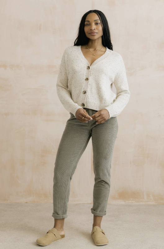 Lily & Me Brookend Jumbo Cord Trousers Sage