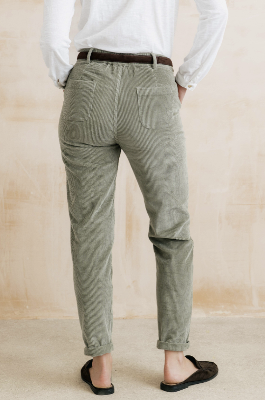 Lily & Me Brookend Jumbo Cord Trousers Sage
