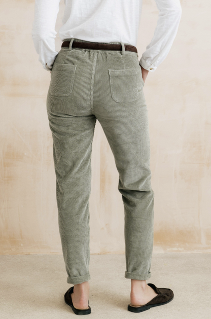 Lily & Me Brookend Jumbo Cord Trousers Sage
