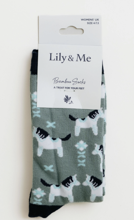 Lily & Me Folk Horse Sock Gift Box