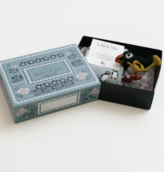 Lily & Me Puffin Sock Gift Box