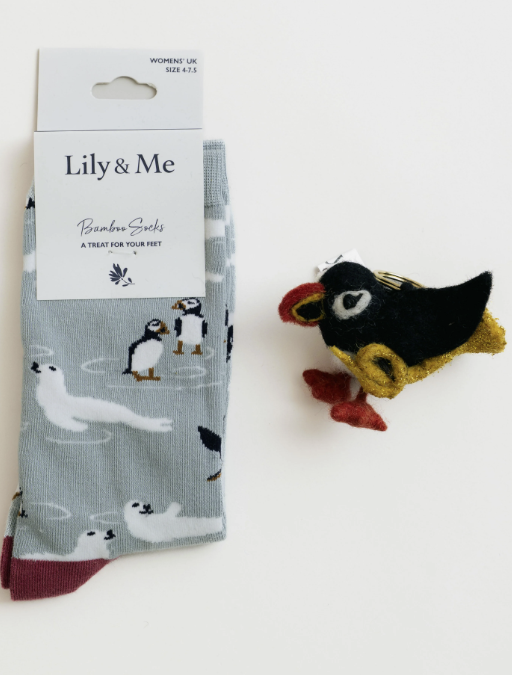 Lily & Me Puffin Sock Gift Box