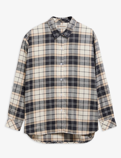 Barbour Elishaw Relaxed Long Sleeve Shirt Light Birchwood Tartan
