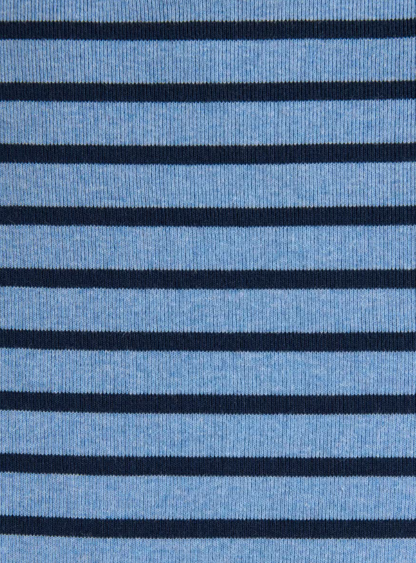 Joules Harbour Stripe Breton Top Blue Marl