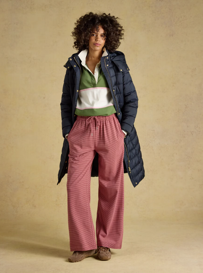 Joules Windborough Showerproof Longline Padded Coat Navy