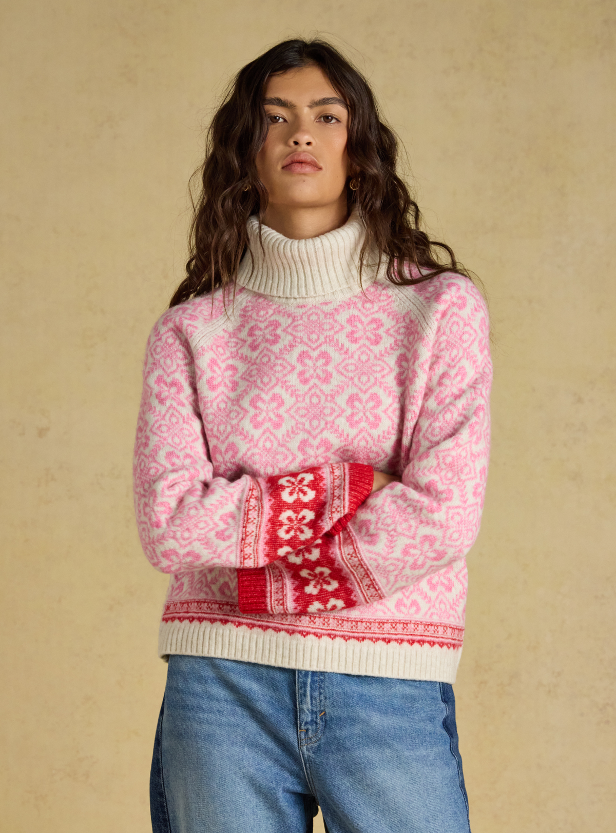 Joules Addision Jumper Pink