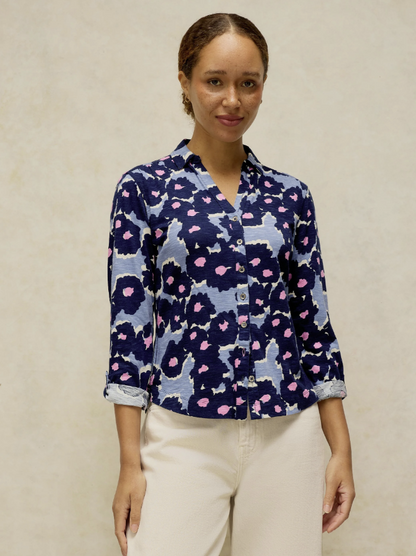 White Stuff Annie Jersey Shirt Blue