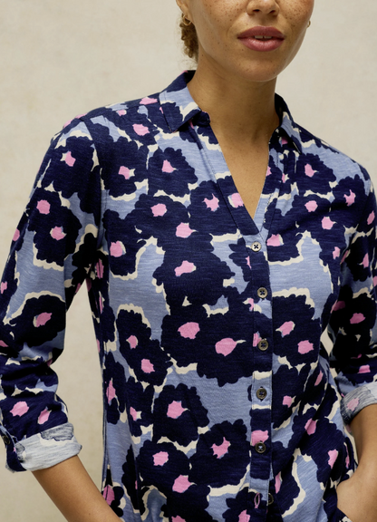 White Stuff Annie Jersey Shirt Blue
