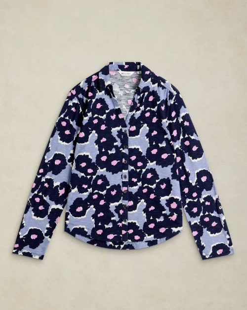 White Stuff Annie Jersey Shirt Blue