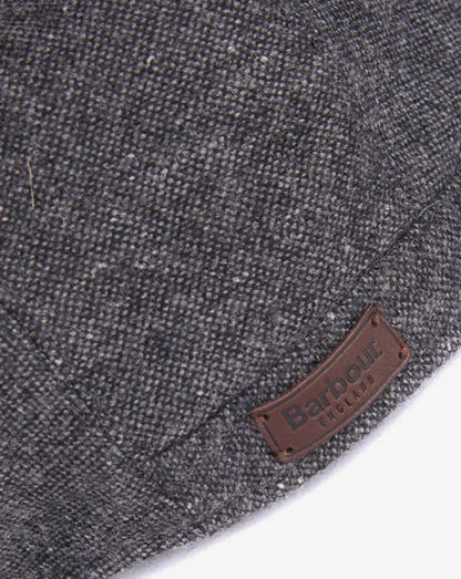 Barbour Barlow Flat Cap Grey Herringbone