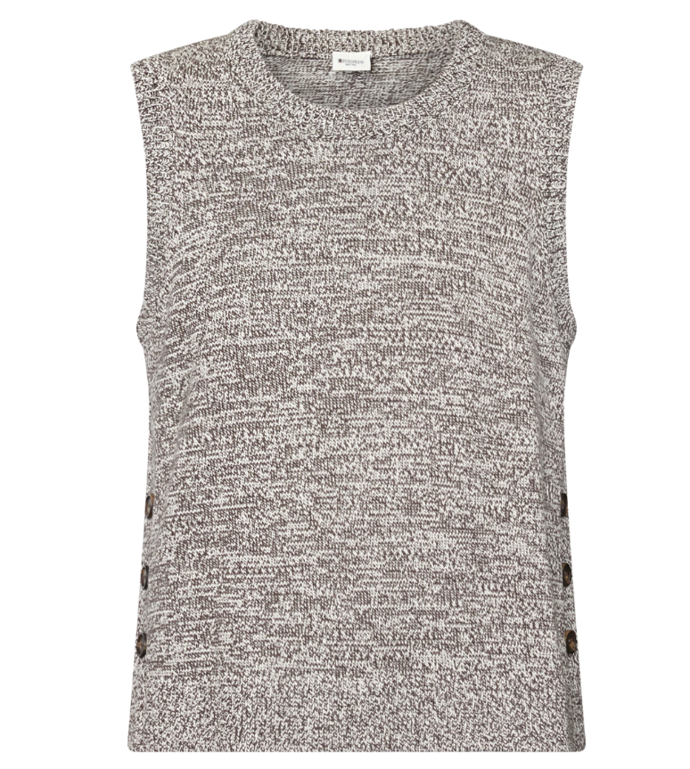 RedGreen Katalina Tank Top Dark Brown Melange