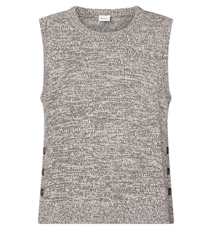 RedGreen Katalina Tank Top Dark Brown Melange