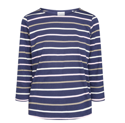 RedGreen Croco T-shirt Navy Stripe