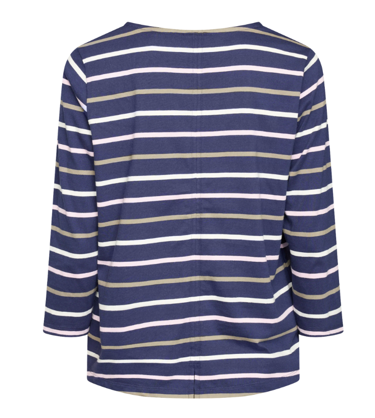 RedGreen Croco T-shirt Navy Stripe