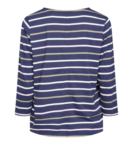 RedGreen Croco T-shirt Navy Stripe