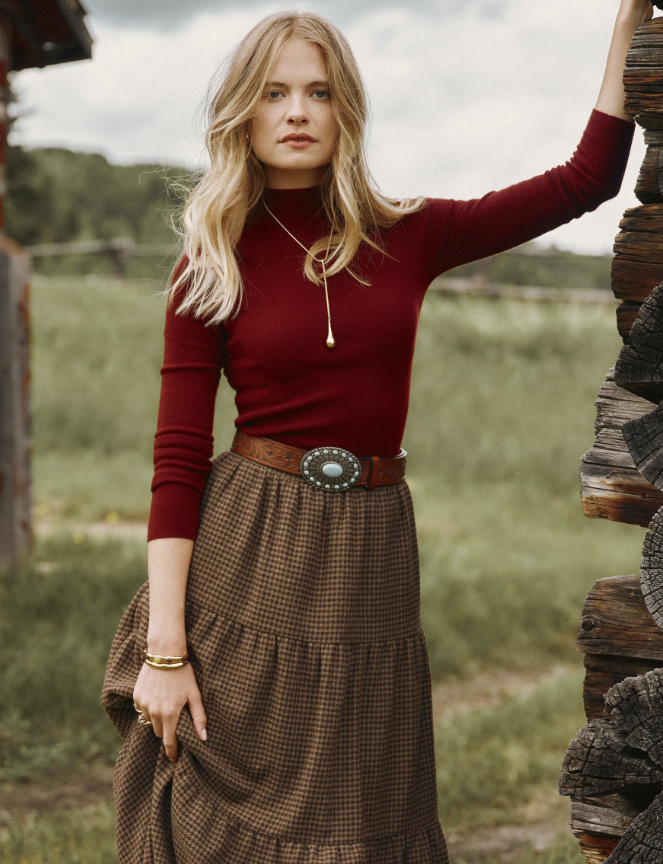 Joules Seamless Knitted Slim Fit Top Burgundy Red