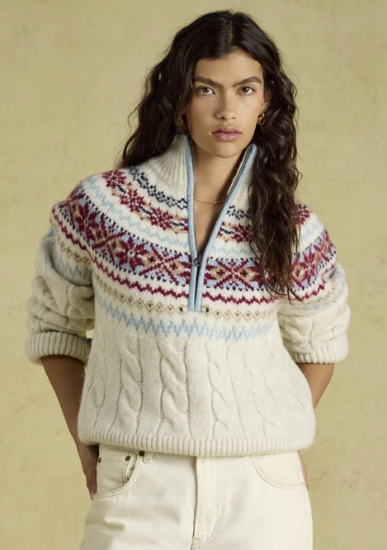 Joules Allaway Knitted Jumper Cream