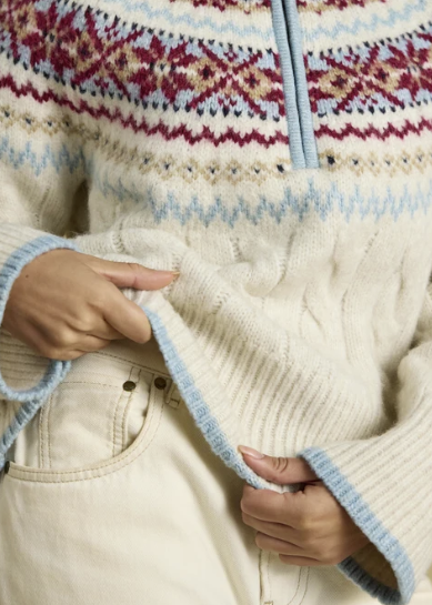 Joules Allaway Knitted Jumper Cream