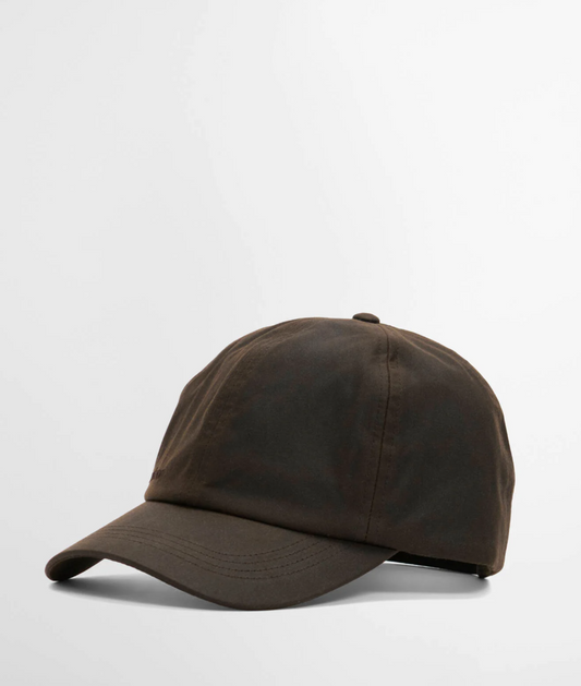 Barbour Waxed Sports Cap Dark Brown