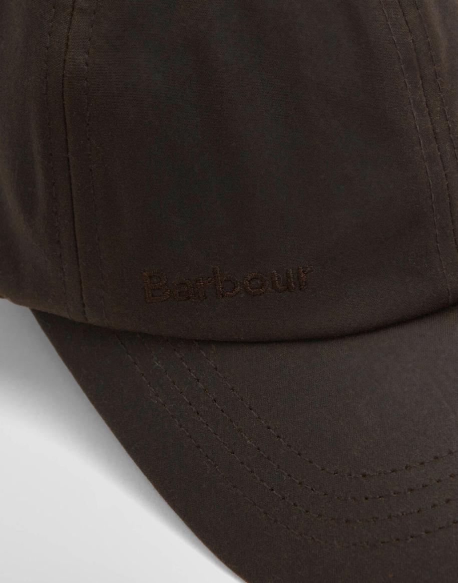 Barbour Waxed Sports Cap Dark Brown