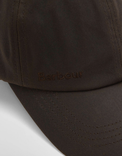 Barbour Waxed Sports Cap Dark Brown