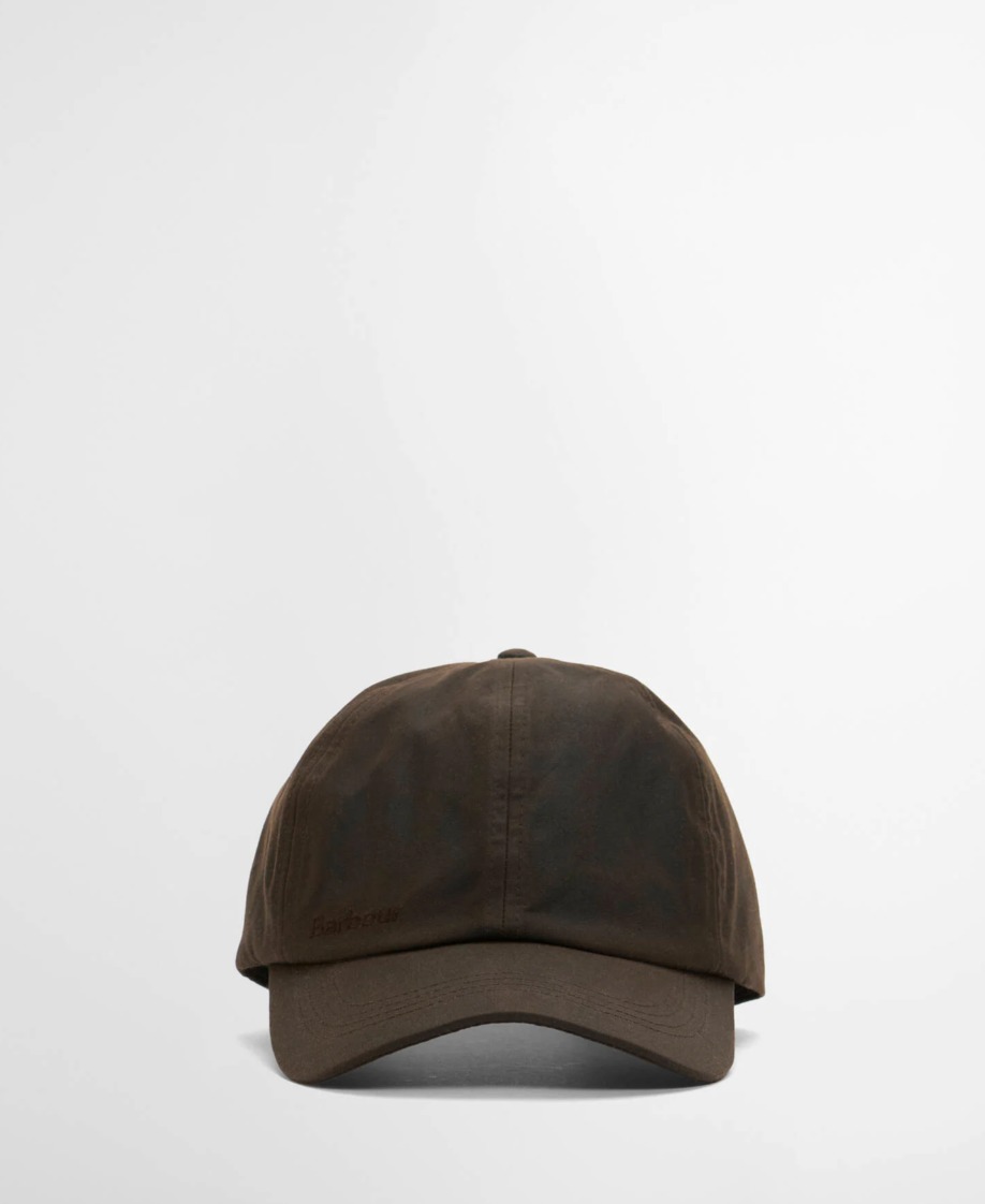 Barbour Waxed Sports Cap Dark Brown