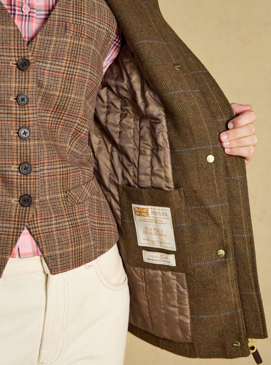 Joules Classic Fieldcoat Tweed Green