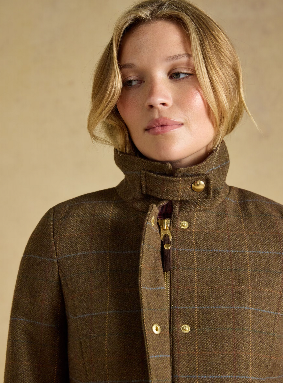 Joules Classic Fieldcoat Tweed Green