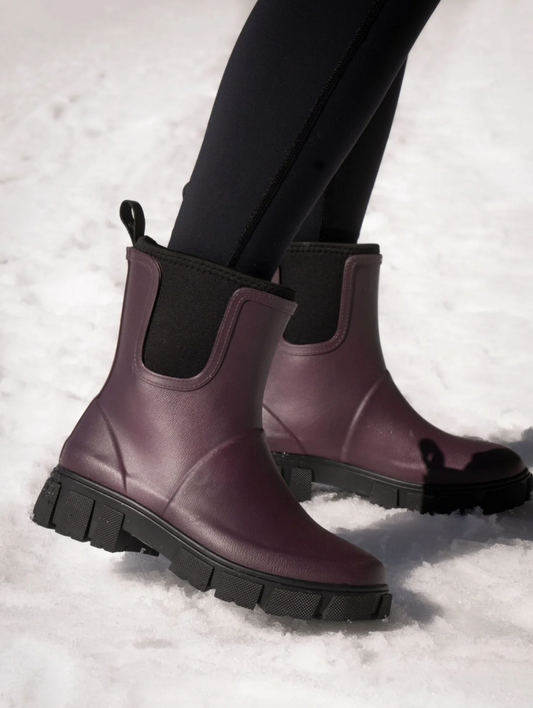 Lazy Dogz Lake Plum Ankle Wellingtons