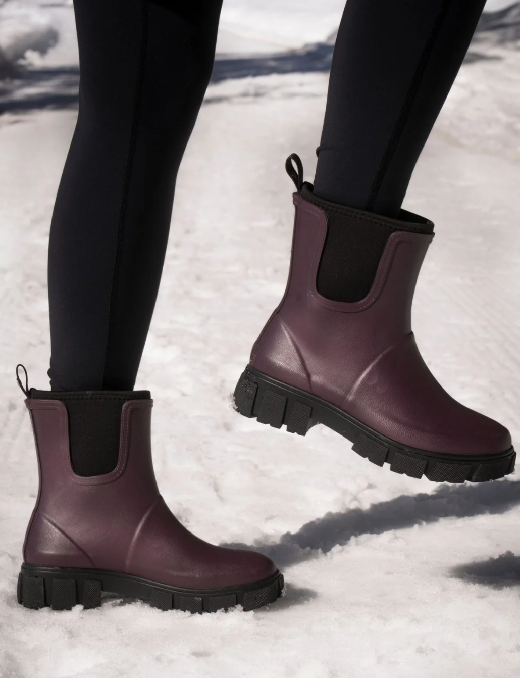 Lazy Dogz Lake Plum Ankle Wellingtons