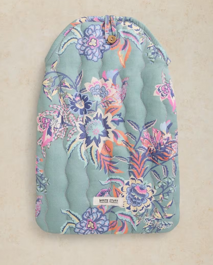 White Stuff Printed Hot Water Bottle Blue Print