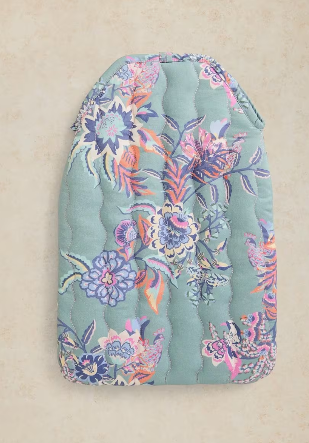 White Stuff Printed Hot Water Bottle Blue Print