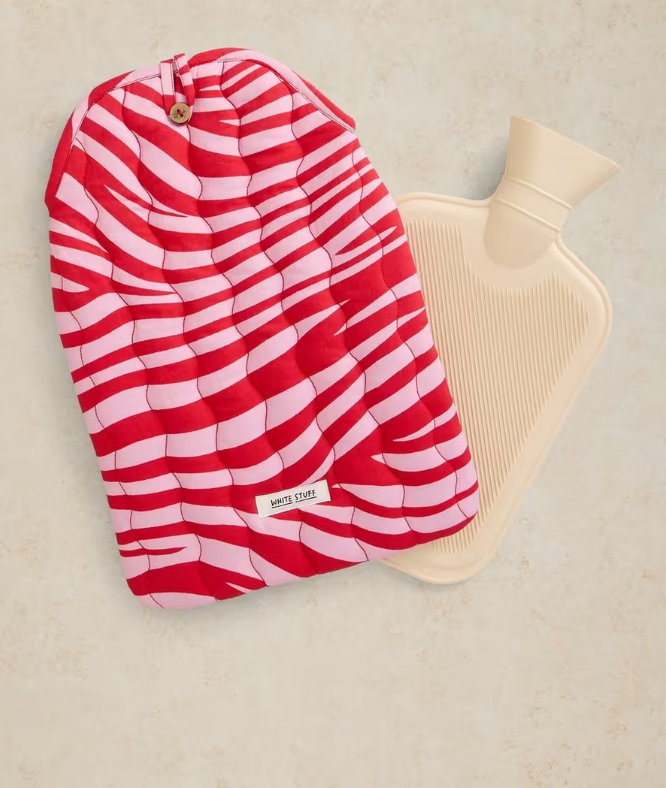 White Stuff Printed Hot Water Bottle Pink Multi