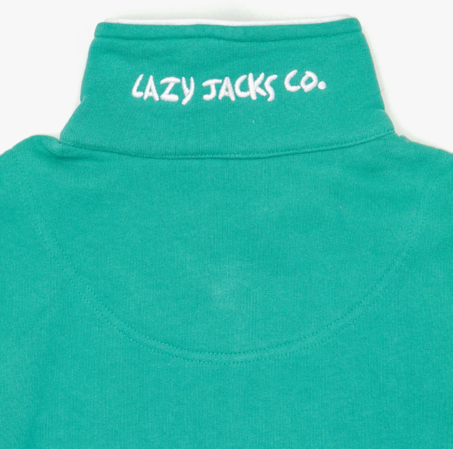 Lazy Jacks Supersoft Full Zip Sweatshirt Emerald
