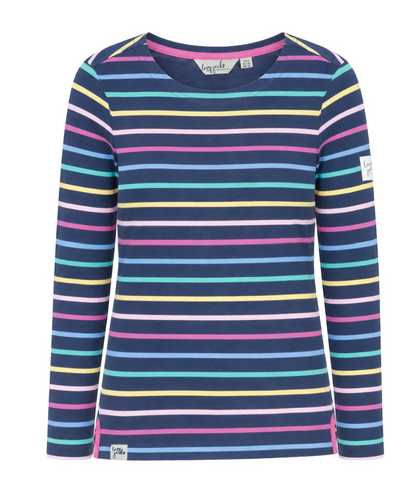 Lazy Jacks Long Sleeve Breton Twilight Colours