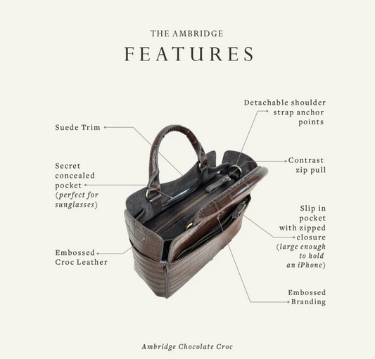 Barkworth Reeve Ambridge Grab Bag Navy Croc