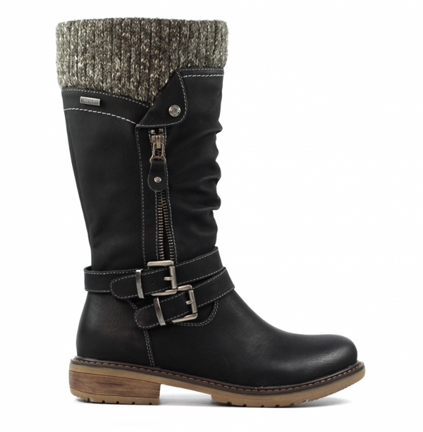 Lunar Shoes Peyton Long Waterproof Boots Black