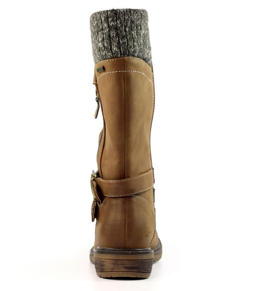 Lunar Shoes Peyton Long Waterproof Boots Tan