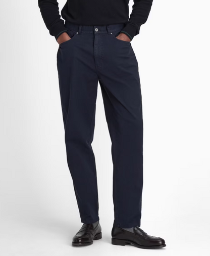 Washed Stretch Twill Relaxed Fit Trouser