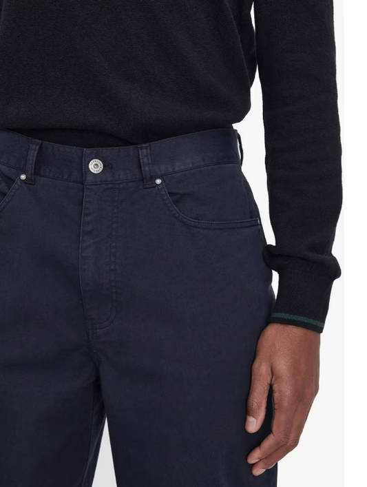 Barbour Washed Stretch Twill Regular Fit Trouser Forest