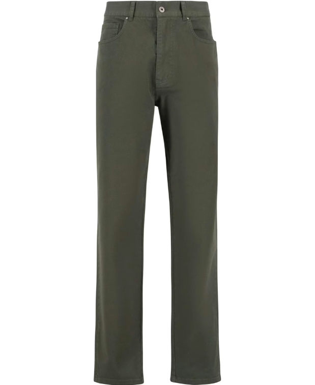 Washed Stretch Twill Relaxed Fit Trouser